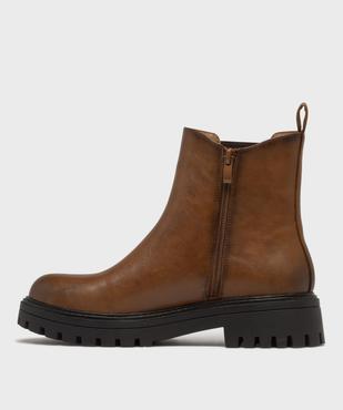 Boots crantés avec élastique latéral femme - 5 Miles vue2 - 5 MILES - GEMO