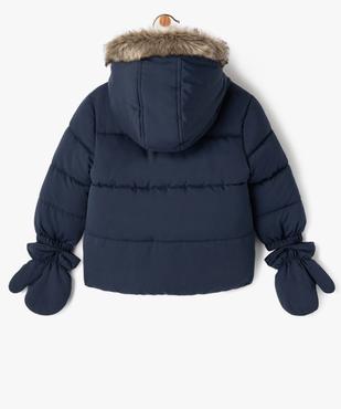 Doudoune à capuche avec moufles bébé garçon vue4 - GEMO 4G BEBE - GEMO