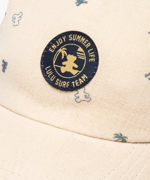 Casquette bébé garçon en gaze de coton imprimée - LuluCastagnette vue3 - LULUCASTAGNETTE - GEMO