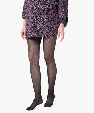 Collants de grossesse à motifs plumetis vue1 - GEMO (MATER) - GEMO