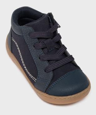 Chaussures de marche fermeture lacets et zip bébé garçon - Buggy vue5 - BUGGY - GEMO