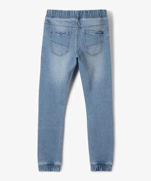 Jean garçon coupe jogger en toile extensible vue3 - GEMO (JUNIOR) - GEMO