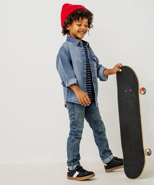 Chemise en jean à boutons pression garçon vue4 - GEMO (ENFANT) - GEMO