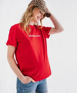 Tee-shirt de grossesse compatible allaitement avec motif  vue6 - GEMO 4G MATERN - GEMO