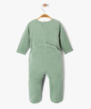 Pyjama en velours motif chien bébé vue5 - GEMO 4G BEBE - GEMO
