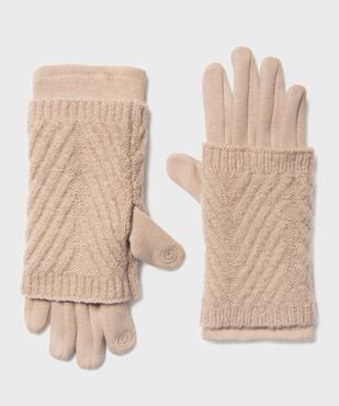 Gants mitaines 2 en 1 tactiles femme vue1 - GEMO (ACCESS) - GEMO