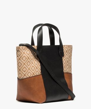 Sac cabas petit volume avec bandoulière amovible vue2 - GEMO (ACCESS) - GEMO