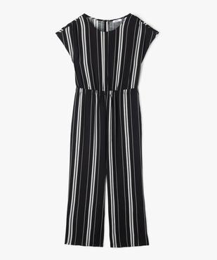 Combinaison pantalon à manches courtes fluide fille vue2 - GEMO 4G FILLE - GEMO