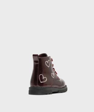 Boots vernies et zippées à lacets pailletées bébé fille vue4 - LOVELY WINGS - GEMO