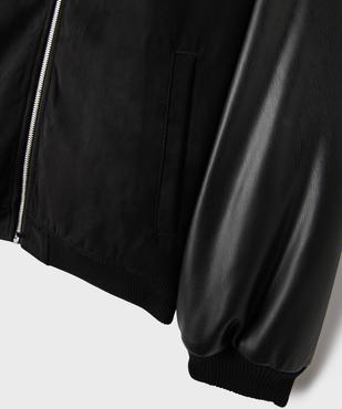 Blouson bi-matières avec motif poitrine et dos garçon - Camps United vue6 - CAMPS - GEMO