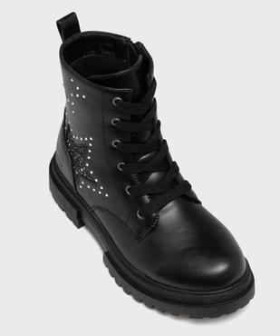 Boots crantés avec strass et paillettes fille - Chipie vue5 - CHIPIE - GEMO
