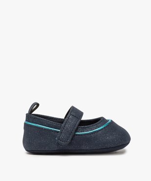 Chaussures de naissance bébé fille babies pailletées vue1 - GEMO(BB COUCHE) - GEMO