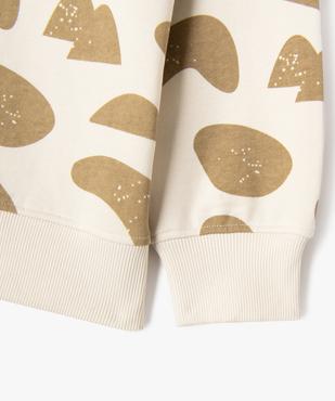 Sweat à motifs graphiques intérieur bouclette garçon vue3 - GEMO 4G GARCON - GEMO
