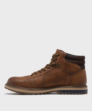 Boots crantées à tige moelleuse homme - Lee Cooper vue3 - LEE COOPER - GEMO