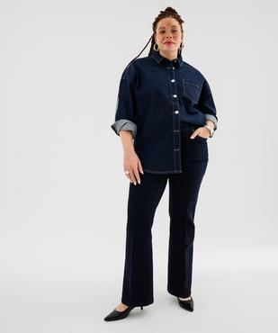 Jean Flare extensible taille normale femme grande taille vue5 - GEMO (G TAILLE) - GEMO
