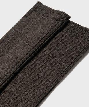 Chaussettes hautes en maille côtelée femme vue1 - GEMO(HOMWR FEM) - GEMO