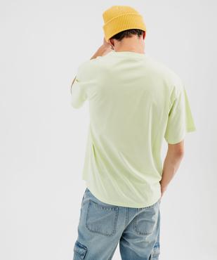 Tee-shirt manches courtes oversize à motif urbain homme vue3 - GEMO 4G HOMME - GEMO