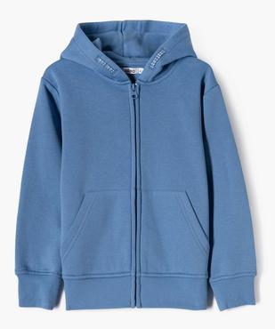 Sweat zippé avec capuche garçon vue1 - GEMO (ENFANT) - GEMO