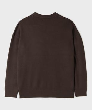Pull à col rond en viscose garçon vue3 - GEMO 4G GARCON - GEMO