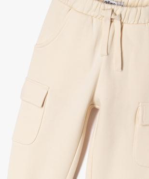 Pantalon de jogging avec poches à rabat bébé fille vue2 - GEMO 4G BEBE - GEMO