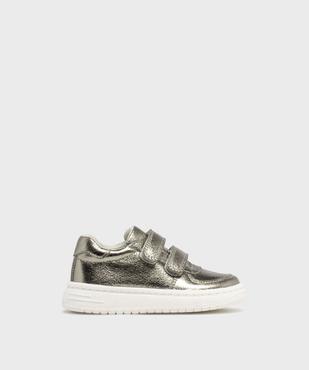 Baskets basses brillantes à scratch fille vue1 - LOVELY WINGS GEMO FOR GOOD - GEMO