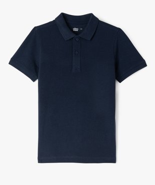 Polo à manches courtes uni garçon vue4 - GEMO (ENFANT) - GEMO