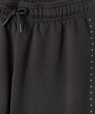 Pantalon de jogging wide leg à clous fille vue2 - GEMO 4G FILLE - GEMO