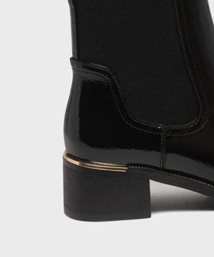 Boots vernis avec élastique sur la tige femme - Valentina Baldano vue6 - VALENTINA BALDA - GEMO
