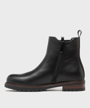 Boots avec élastique latéral et semelle crantée femme - LuluCastagnette vue3 - LULUCASTAGNETTE - GEMO
