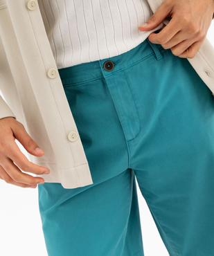 Bermuda en coton stretch coupe droite homme vue2 - GEMO 4G HOMME - GEMO