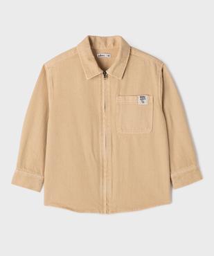 Surchemise zippée en twill de coton garçon vue2 - GEMO (ENFANT) - GEMO