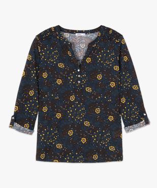 Tee-shirt femme avec manches ¾ avec smocks sur les épaules vue4 - GEMO 4G FEMME - GEMO