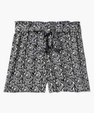 Short femme en maille fluide avec ceinture  vue4 - GEMO(FEMME PAP) - GEMO