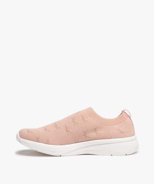 Baskets fille en maille unie style socquettes vue3 - GEMO (ENFANT) - GEMO
