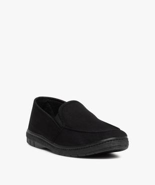 Chaussons homme unis en toile vue2 - GEMO(HOMWR HOM) - GEMO