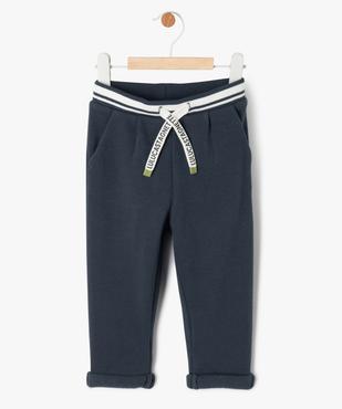 Pantalon en maille piquée bébé garçon - LuluCastagnette vue1 - LULUCASTAGNETTE - GEMO