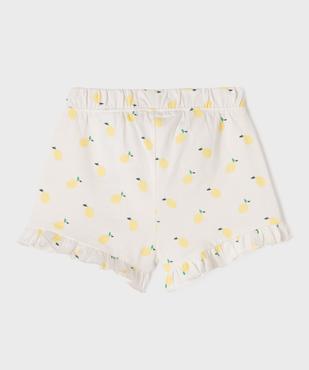 Short en coton avec volants bébé fille (lot de 2) vue3 - GEMO(BEBE DEBT) - GEMO
