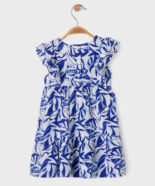 Robe à manches courtes avec volants bébé fille vue3 - GEMO 4G BEBE - GEMO