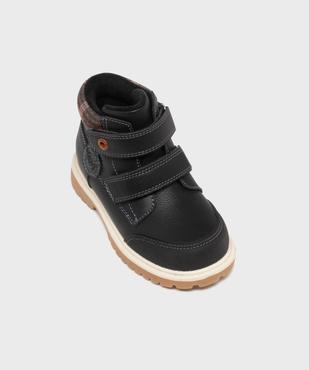 Boots fourrées à scratch et semelle crantée garçon - Buggy vue5 - BUGGY - GEMO