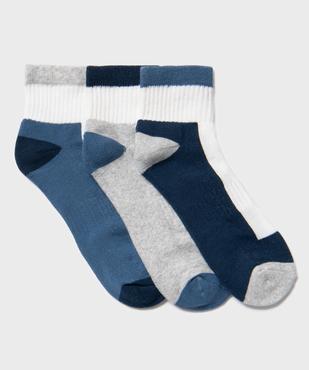 Socquettes tricolores garçon (lot de 3) vue1 - GEMO (ENFANT) - GEMO