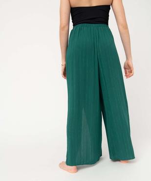 Pantalon de plage femme ouvert sur l’avant vue3 - GEMO 4G FEMME - GEMO