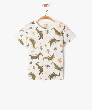 Tee-shirt à manches courtes à motifs crocodiles bébé garçon vue1 - GEMO(BEBE DEBT) - GEMO