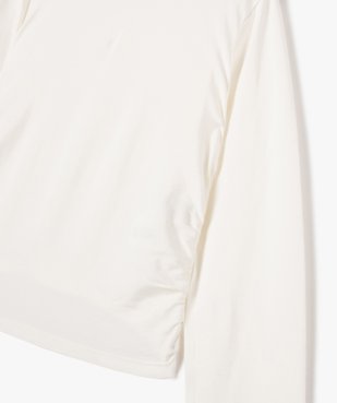Tee-shirt manches longues coupe courte fille vue2 - GEMO (JUNIOR) - GEMO