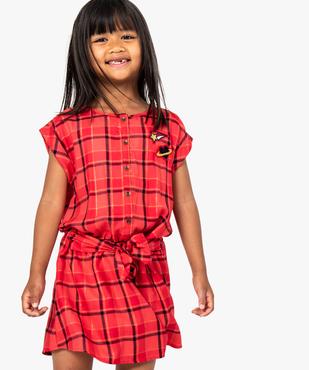Robe boutonnée à écussons à nouer à la taille vue1 - GEMO (ENFANT) - GEMO