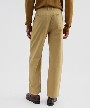 Pantalon chino coupe loose en coton stretch homme vue3 - GEMO 4G HOMME - GEMO