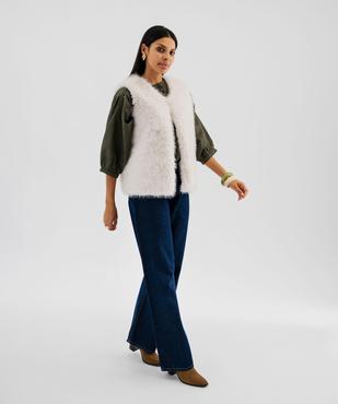 Blouse ample à manches 3/4 à carreaux femme vue4 - GEMO(FEMME PAP) - GEMO