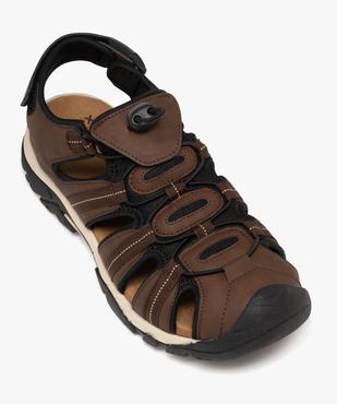 Chaussures confort ouvertes à lacets élastiques homme vue5 - G'FLEX - GEMO
