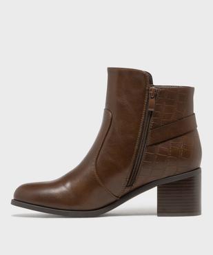  Boots à talon bi-matières femme - LuluCastagnette vue3 - LULUCASTAGNETTE - GEMO