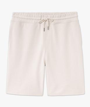Bermuda en maille piquée à taille élastiquée homme vue4 - GEMO (HOMME) - GEMO