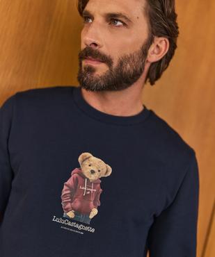 Sweat avec motif ourson homme - LuluCastagnette vue5 - LULU CASTAGNETTE G4G D - GEMO